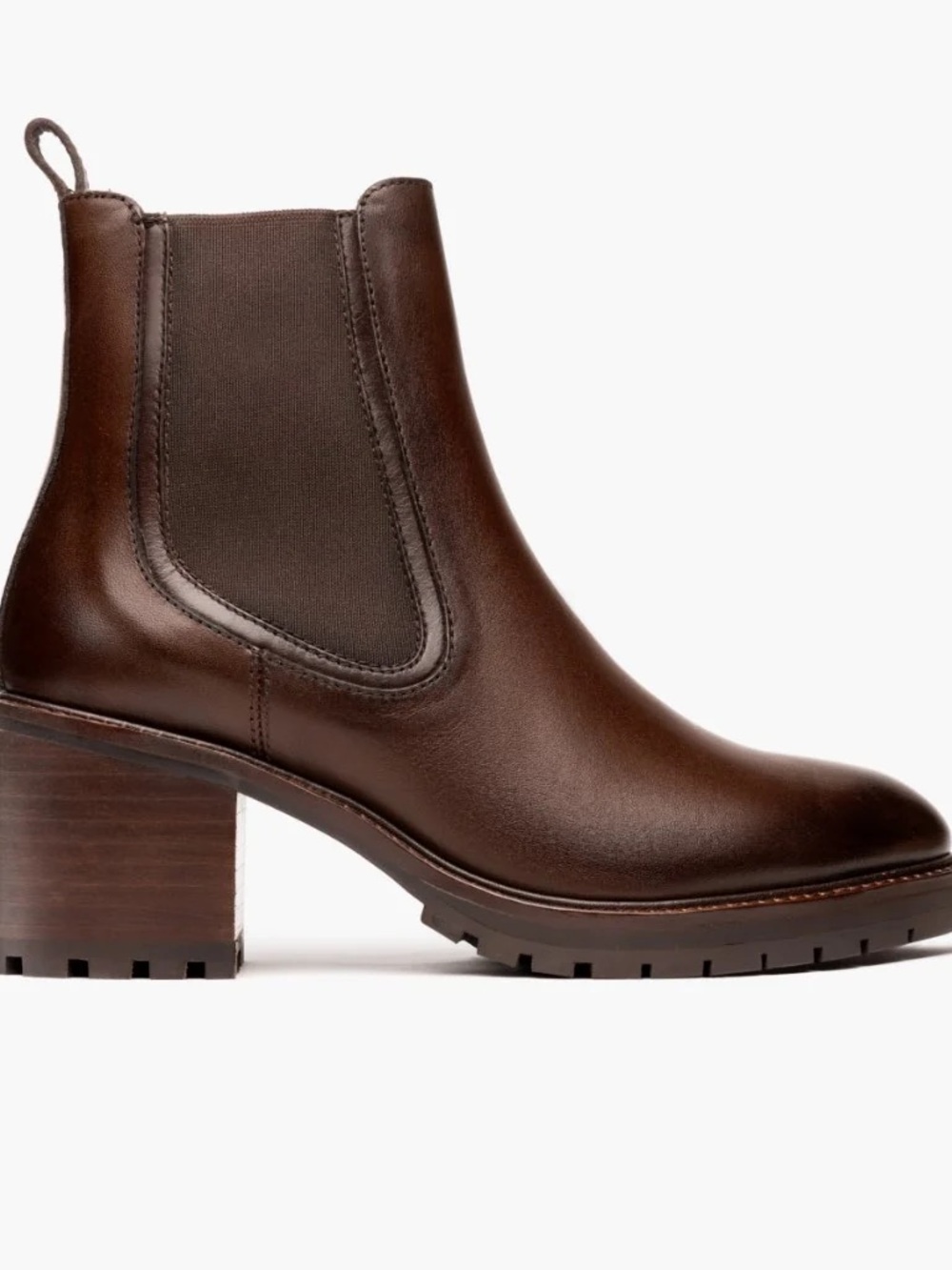 Thursday Boot Company Knockout Women’s Brown Leather Chelsea Ankle Lug 9.5